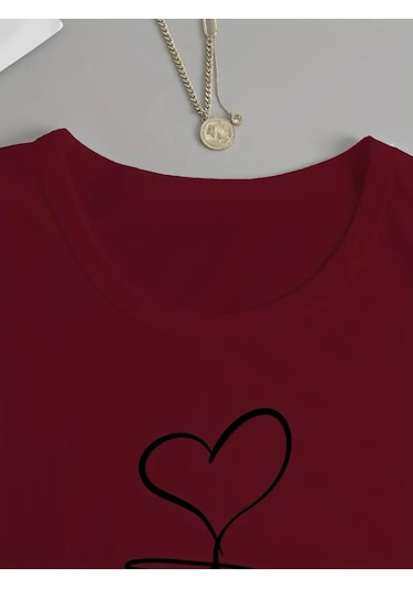 Supplierby Kadın Uzun Kollu Bisiklet Yaka Faith Baskılı Viskon Bluz Bordo