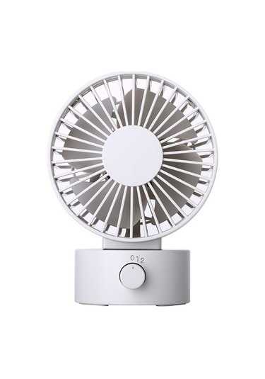 Mkjınmeı Usb Mini Ofis Masaüstü Çift Bıçaklı Fan 5lc0ı3 Beyaz