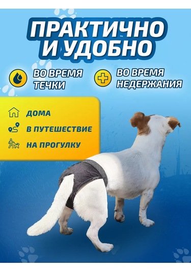 Anshery Köpekler İçin Kızgınlık Dönemi İçin Tekrar Kullanılabilir Külotlar 176563743