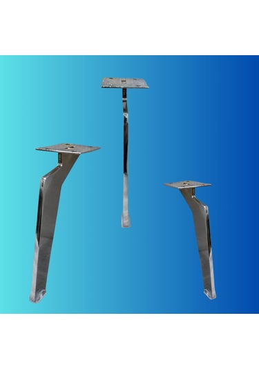 17 Cm Metal Tabanca Ayak Koltuk Ayağı Mobilya Ayağı Ünite Ayağı Konsol Ayağı Puf Berjer Ayağı Krom