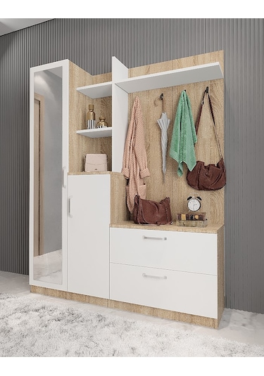 Çizgi Portmanto Vestiyer Ayakkabılık MB 160 cm