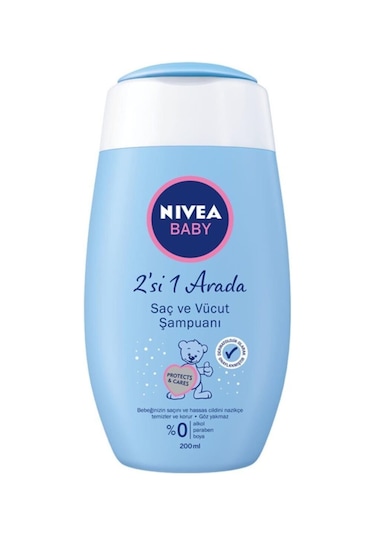Nivea Baby 2'si 1 Arada Bebek Saç ve Vücut Şampuanı 200 ML