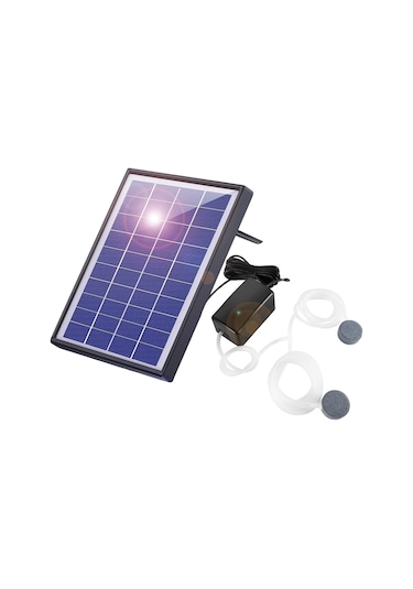 6 W Güneş Oksijen Pompası Akvaryum Balık Tankı Oksijenatör