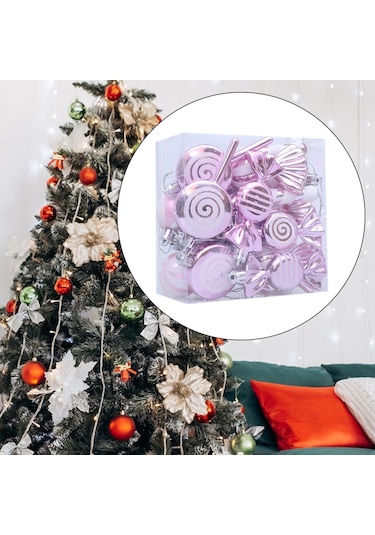 Suntek 18 Adet Yılbaşı Topu Süsleri Ev Kutlamaları Ve Açık Kutu 13,5x7x13,5 Cm