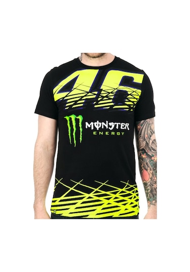 Yeni Vr46 Valentino Rossi Monster Energy Kısa Kol Tshirt al