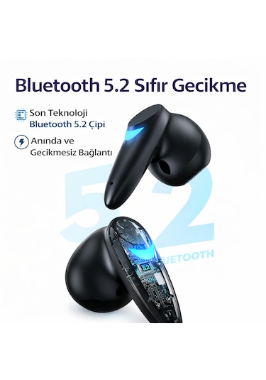 Qasul G10 Bluetooth 5.2 Kulak İçi Kulaklık