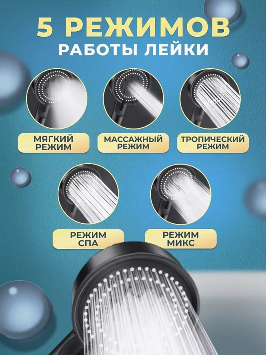 Menko Duş Başlığı Masajlı 330639834 Siyah