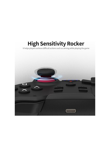 Vkemall Yeşil-pembe T-23 Bluetooth Oyun Kolu: Çift Motor Titreşimi, Jiroskop, Switch/switch Lite Uyumlu