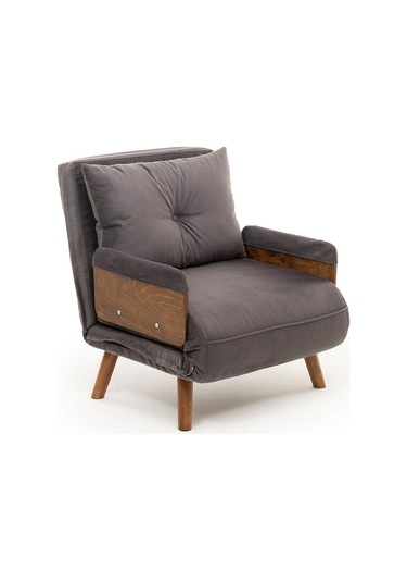 Pafu Cosmo Tekli Katlanır Yataklı Koltuk - Soho Gri