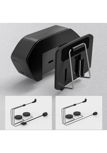 Fortunelane Motorsiklet Kask Kulaklığı Siyah Sert Boru Mikrofon - Bt5.0, 1500mah, Ipx67, Gürültü Engelleme, Kablo Ayrılabilir