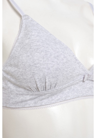 Penti My First Bra Basic Rib 2Li Çok Renkli Sütyen - Çok Renkli