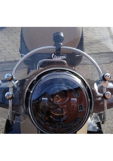 Vespa Telefon-navigasyon Tutucu Aparat Oval Krom / Scoosee