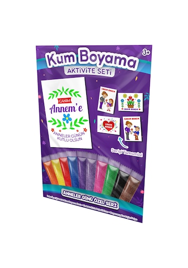 Canım Annem'E Anneler Günü Özel Kum Boyama Aktivite Seti