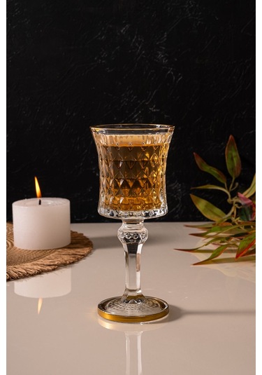 Mest 6 Adet Bahamas Model Cam Kahve Yanı Su Bardağı Seti Lüsterli 140 Cc Sade