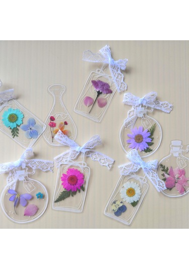 Dianziye Öğrenci Ve Çocuklar İçin El Yapımı Bitki Örnekleri Yapım Seti - Şeffaf Malzeme, Paslanmaz Çelik Pinçer Ve Sütlü Boyalar