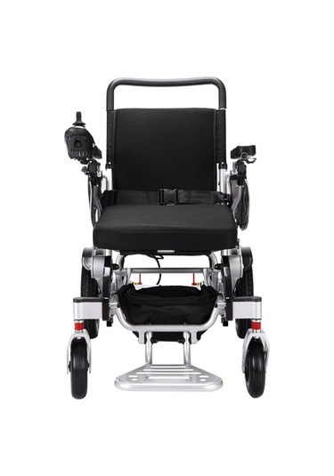Ekonomik Lityum Pilli Hafif Akülü Tekerlekli Sandalye Uzaktan Kumandalı Ve Tek Hareketle Katlanabilir