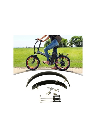 Suntek Katlanır Bisiklet Çamurluk Ön Ve 16-inç-kahverengi Kahverengi