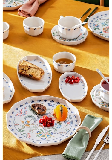 Emsan Bien Porselen 32 Parça 6 Kişilik Kahvaltı Takımı Çok Renkli