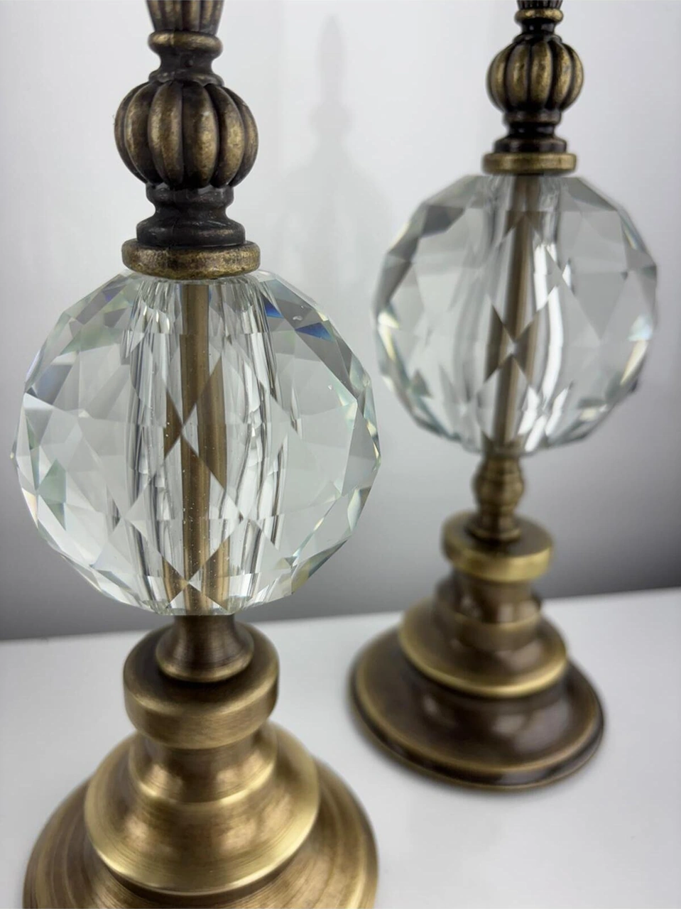 Esktm Kristal 3lü Metal Dekoratif Obje Biblo Süs Eşya Salon Aksesuar Tv Sehpa Masa Konsol Ofis Salon Dekor