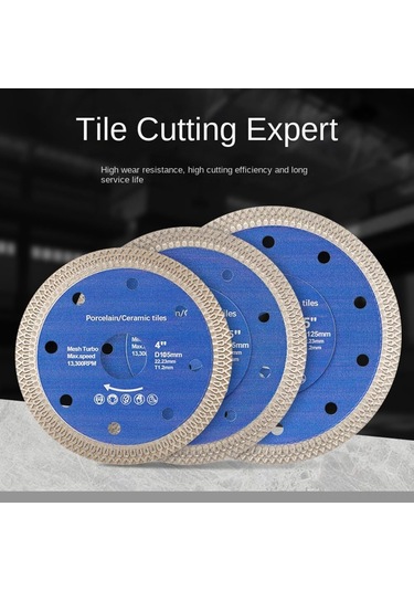 Geeksen 125x22.23 Mm 5 İn&ccedil Dayanıklı Kesici Testere Bı&ccedil Ak - Fayans, Mermer, Granit Ve Taş Malzemeler İ&ccedil İn Hassas Kesim