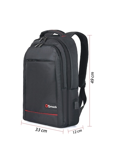 Mack MCC-007 17.3" Office USB Girişli Notebook Sırt Çantası Siyah