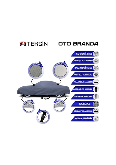 Bmw Z4 Coupe E89 2009-2016 Araba Brandası Miflonlu Su Geçirmez 4 Mevsim Araba Brandası