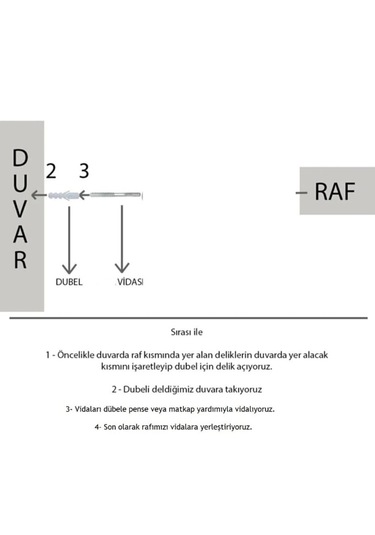 Yankı-BYEG 3lü 20 cm Safir Meşe Mdf Mini Duvar Rafı Gizli Bağlantı Çiçeklik