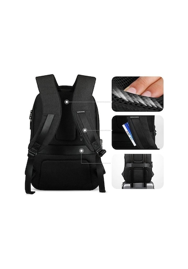 Mark Ryden MR9405 Kilitli ve USB Şarj Portlu Laptop Notebook Sırt Çantası