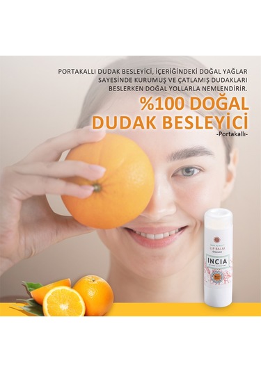 Incıa Doğal Portakallı Dudak Besleyici 6gr