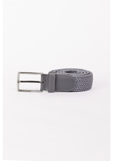 AC&Co / Altınyıldız Classics Erkek Grı Casual Suni Deri Kemer Gri