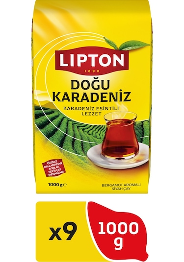Lipton Doğu Karadeniz Bergamot Aromalı Siyah Dökme Çay 9 x 1 KG