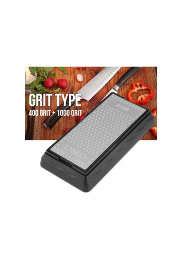 Kosona 400/1000 Zımpara Tuzu İki Yönlü Elmas Taş - Silikon Tabanlı, Kayganlığı Önleyen Bıçak Sıvama Ve Parlatma Aleti