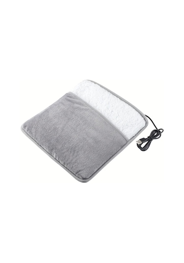 Willowhaven Gri Usb Isıtmalı Tabanlık, Taşınabilir Elektrikli Ayak Isıtıcı, Yatak Başı Ve Kanepe İçin