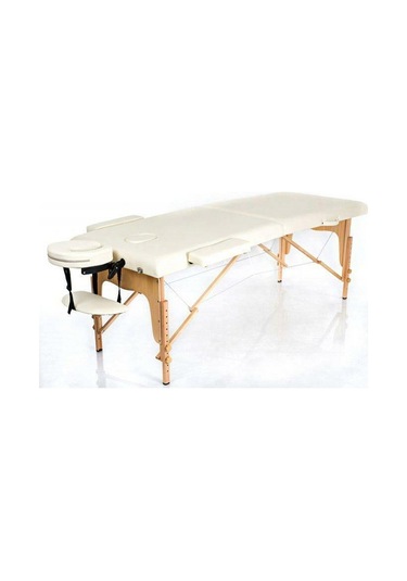 Medikalbirlik Ahşap 2 Parça Katlanabiir Masaj Masası Krem Vmaxi0094