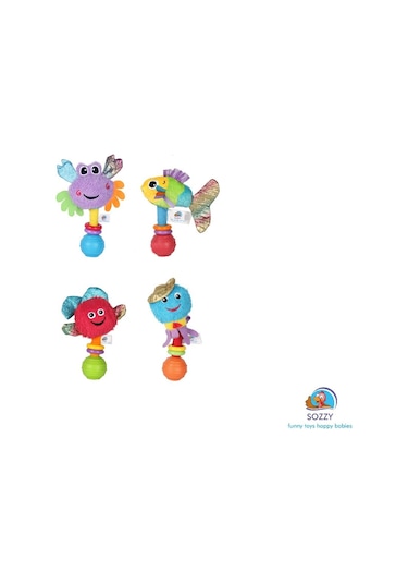 Sozzy Toys Çıngıraklı Renkli Ahtapot Çok Renkli