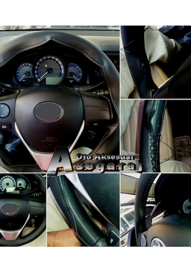 Fiat Palio Dikmeli Direksiyon Kılıfı Soft Siyah İpli( 38cm×10cm )