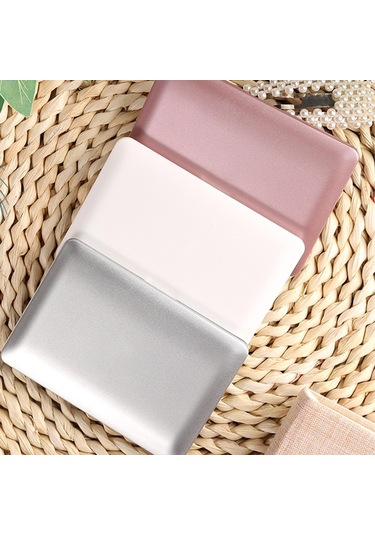 Suntek Makyaj Aynası Mini Ayna Katlanır Dizüstü Çanta Pembe