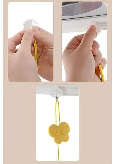 Pribor Tırtıl Kedi Oyuncağı, Kendinden Yapışkanlı, Zilli, Elastik İpli, Asılı Kedi Oyuncağı