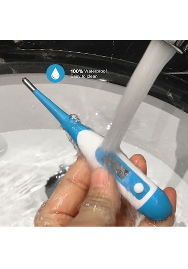 Sones Adet Lcd Elektronik Dijital Bebek Termometresi Su Geçirmez Yumuşak Uçlu Tıbbi Ev Termometresi, Rastgele Renk Teslimatı