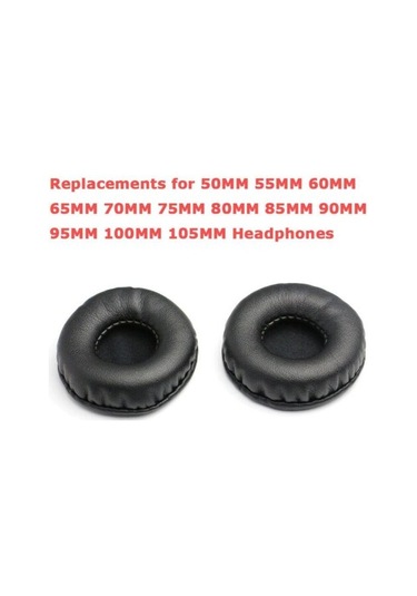 Geeksen Hdj500 H800 Mdr-v55ws-70mk500ath-ws99 Kulaklık Sünger Kulak Pedleri İçin 80mm Sünger Kulak Pedleri Siyah