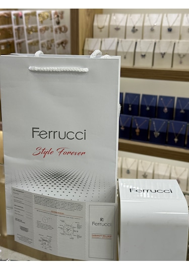 Ferrucci Çift Saat Şık Ve Gösterişli Gümüş