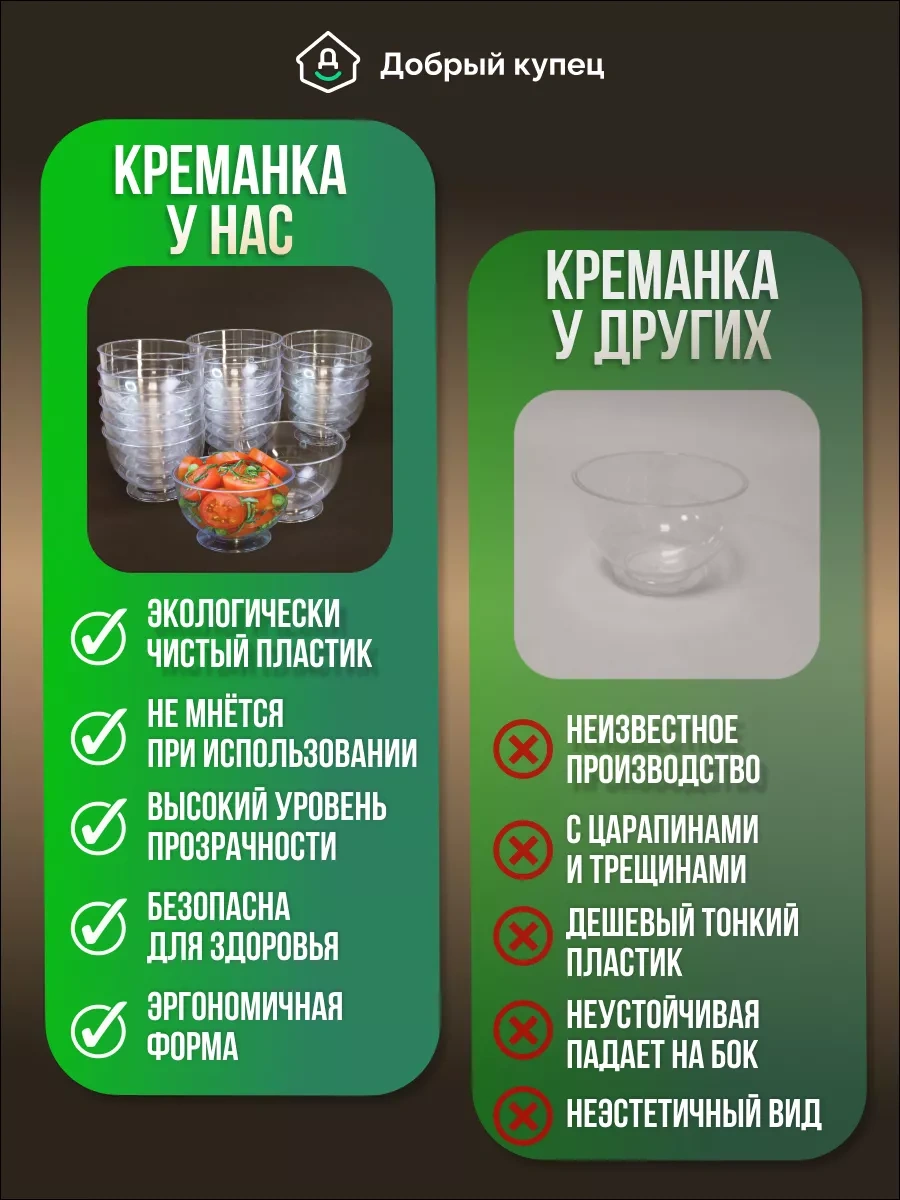 Dobryj Kupec Tek Kullanımlık Krem Kabı, 200 Ml 260000852 100 adet