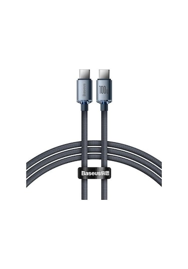 Baseus Crystal Shine 100 W 2 M Type-C To Type-C Hızlı Şarj Data Kablosu