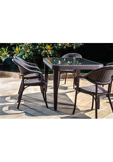 Bintaşmobilya Venge Dış Mekan Masa Sandalye Takımı Venge