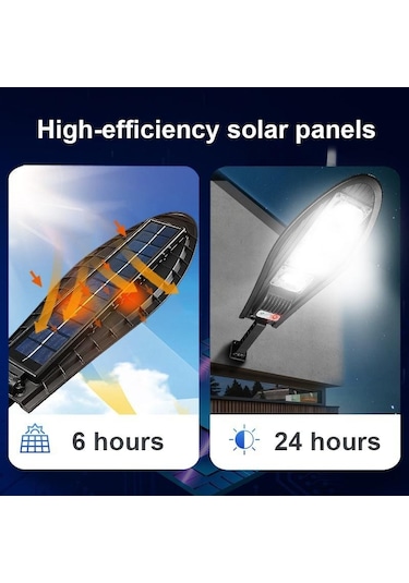 1 Paket 3000w Dış Mekan Güneş Led Lamba 4 Mod Su Geçirmez Dış Aydınlatma C-1pack With Ir-126led