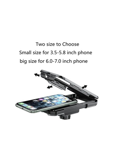 Ebitda Kewig M18s-a1 Motosiklet Bisiklet Gidonu Kablosuz Şarj Su Geçirmez Kutu Tutucu Çok Renkli Çok Renkli