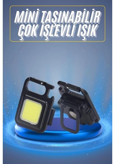 Bfs Kamp Çadır Lambası Şarjlı El Feneri Işıldak Anahtarlık Mini Mıknatıslı Çok Renkli