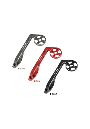 Xindoker Siyah Alüminyum + Plastik Bisiklet Bilgisayar Uzatma Tutucu - 27-33 Mm Çubuk Uyumlu, Garmin/bryton/cateye Adaptörlü Ve Spor Kamera Desteği Siyah