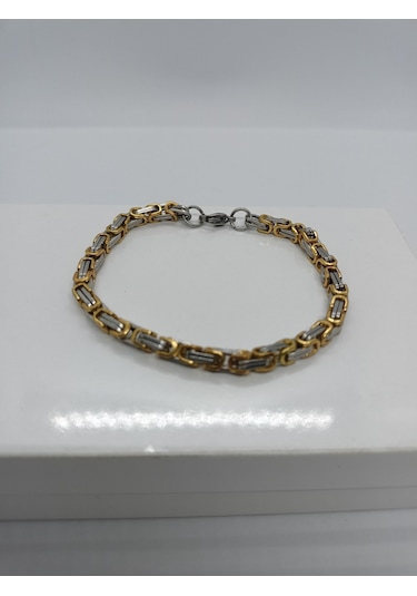 Balık Hediyelik Mdl2003 Kral Zincir Erkek Çelik Bileklik Çelik