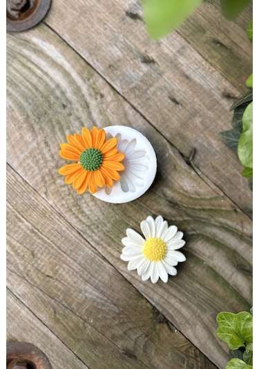 Papatya Çiçek Mum Kalıbı ( Silikon )